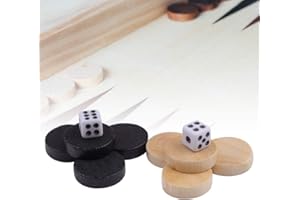 Game Chess Piece,32Pcs Draughts and Checkers and Backgammon Chess Piece for Board Game Learning Camping Attractive