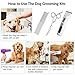 Bousnic Dog Clippers 2-Speed Cordless Pet Hair Grooming Clippers Kit - Professional Rechargeable for Small Medium Large Dogs Cats and Other Pets