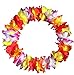 CISMARK Hawaiian Luau flower Leis Jumbo necklace bracelets headband set (Multicolor)