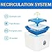 DELOMO Pet Water Fountain, 84oz/2.5 L Automatic Electronic Pet Fountain, Cat Water Fountain, Super Quiet Water Dispenser for Cats