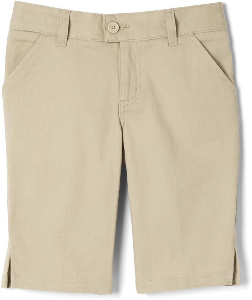French Toast Girls' Twill Bermuda Short: Clothing