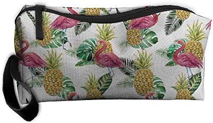 NSDxfckSO195 NEW Giant Pineapple And Flamingo Women¡¯s Travel Cosmetic Bags Small Makeup Clutch Pouch Cosmetic And Toiletries