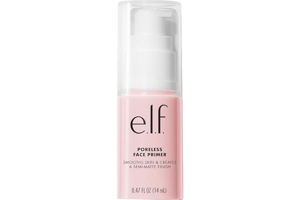 e.l.f. Poreless Face Primer, Skin-Smoothing Matte Makeup Base, Minimizes Pores & Fine Lines, Long-Lasting Foundation Primer w