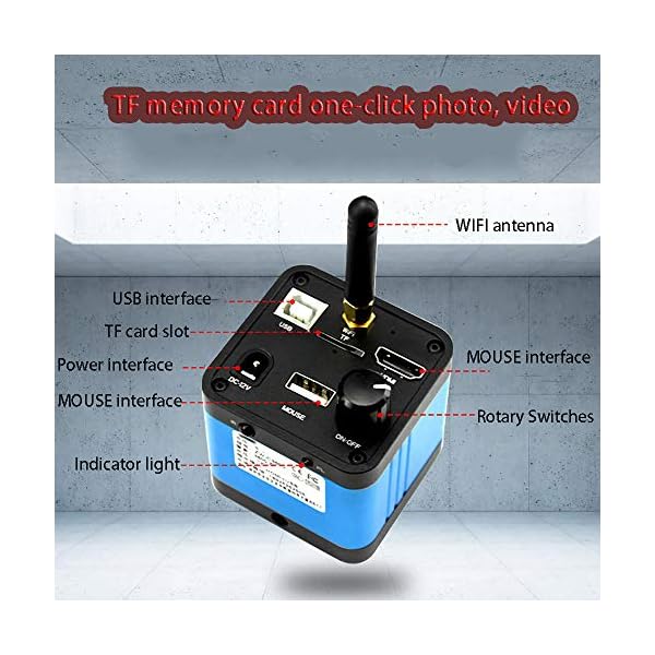 GJQDDP USB Digitales Handmikroskop USB-Handmikroskop Elektronische Mikroskop Digitale Lupe WiFi Handy-Überwachung… – Bild 6