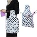 Teamoy Knitting Bag, Canvas Yarn Tote Project Bag for Knitting Needles, Yarn and Crochet Supplies, Perfect Size for Knitting on The Go, Sheep