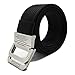 WYuZe Nylon Military Style Casual Army Outdoor Tactical Webbing D-ring Belt for Men (black)