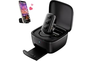 INNCNN Remote Scrolling Ring for TikTok, 2-in-1 TIK Tok Scroller Ring with Phone Holder, Wireless Page Turner for iPad/iPhone Ebook Reading, Photo Taking Video Recording Remote for iOS Android Devices Black