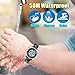 Kid Watch Multi Function 50M Waterproof Sport LED Alarm Stopwatch Digital Child Wristwatch for Boy Girl Blue