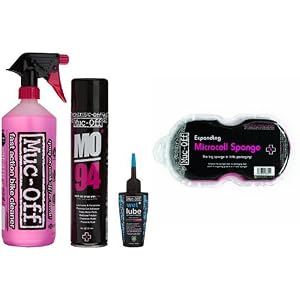 Muc-Off Wash, Protect and Lube KIT+Muc-Off Expanding Sponge