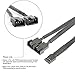 Electop 4 Pack Case Fan Y Splitter, PWM Cable 4 Pin 1 to 2 Converter Computer PC Fan Power Extension Cable,Black Sleeved Braided
