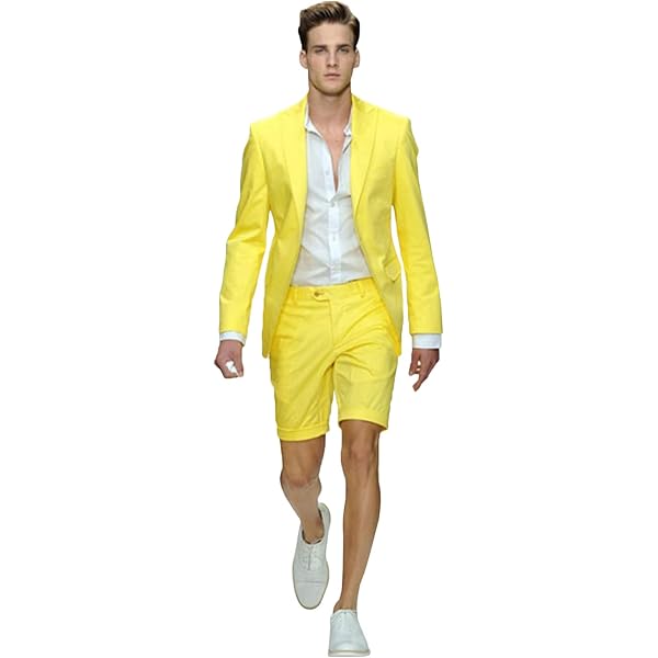 スーツ M ICON SUMMER SUIT SHORTS MON Mens Summer Slim Fit Suit 2 Pieces Breathable Casual Blazer