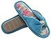 HomeTop Women’s Flower Accented Bow Coral Fleece Slip On Spa & House Slippers