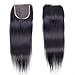10A Peruvian Virgin Straight Hair 3 Bundles with Free Part Closure (20 22 24+16) 100% Unprocessed Peruvian Straight Human Hair Weft with Lace Closure Natural Hair Extensions Peruvian Straight Hair