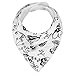 ana baby 10-Pack Baby Bandana Drool Bibs for Drooling and Teething, 100% Organic Cotton, Soft and Absorbent, Bibs for Baby Girls