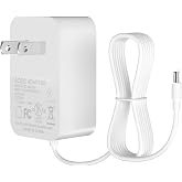 AC Power Cord for BCHARYA,Pet Zone,Meowant,PetSnowy Popur Self Cleaning Cat Litter Box Charger Replacement for BCHARYA Automatic Self-Cleaning Power Adapter ETL Listed (White)