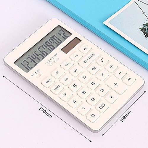 NICOLAS Calculator, Ultra-thin Multi-color Office Finance, Special Fashion Computer, Business Calculator (Color : White)