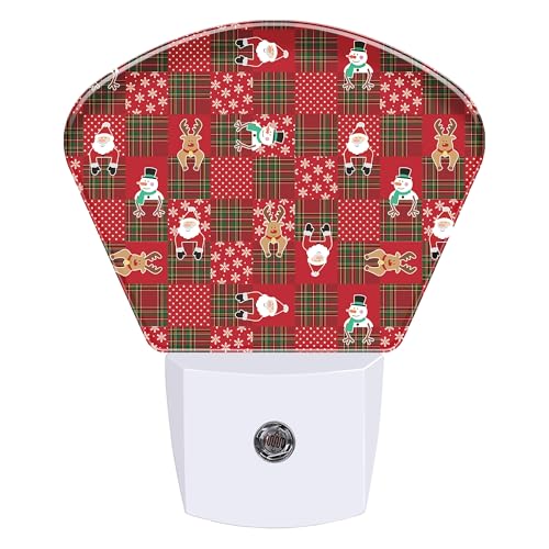 AKKAVNIA Night Light Santa Claus Plug-in LED Dusk-to-Dawn Sensor Soft Night Lamp,Suitable for Home Bedroom Bathroom Hallway Stairs at Amazon