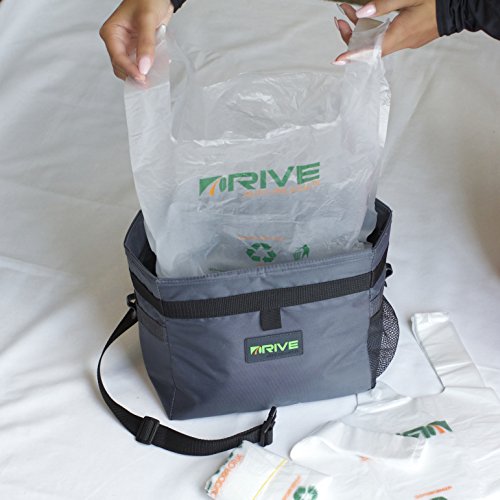 Drive Auto Small Trash Bags Pack of 40 Clear, 2 Gallon Garbage Can