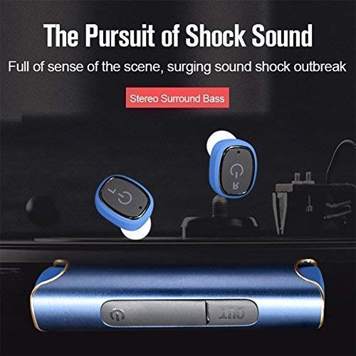 image for True Wireless Earbuds, LEELVIS Mini Noise Cancelling in-Ear Bluetooth 