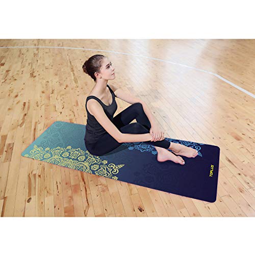 Travel Yoga Mat Eco Friendly Fitness Exercise Mat Sweat Absorbent Anti