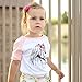 Girls Pink Raglan 3/4 Sleeve Floral Horse Boho Tee Shirt Baseball Tee Shirt for Girls