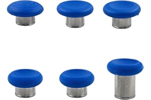6 in 1 Metal Thumbsticks Replacement for Xbox Elite Series 2 & 2 Core Controllers,High Precision Analog Thumb Sticks, Durable