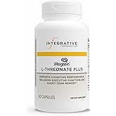 Integrative Therapeutics Magtein L-Threonate Plus - Brain Function Supplement to Support Short-Term Memory* - Includes Vitamin C, D3 & Magnesium - Dairy-Free & Gluten-Free - 90 Capsules (30 Servings)