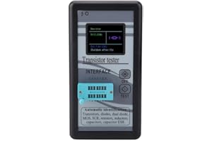 MIYINLA M328 Digital Transistor Tester, Fydun Transistor Tester 0.5Ω-50MΩ Digital LCD Display Multi-Functional Capacitance Meter NPN PNP Transistors MOSFET Diodes Thyristors Resistors