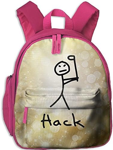 Student School Bags Backpack Daypack Hack Golfer Super Bookbag Break For Kids Pink