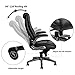KADIRYA Office Chair Big and Tall 500 Pound Wide Seat, PU Leather Executive Computer Chair High Back, Home Office Desk Chairs for Heavy Duty Large People(Black A)