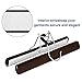 SONGMICS Pants Hangers, 12 Pack Solid Wood Anti-Slip Felt 360° Rotatable Hook Trouser Clamp Hanger, Brown UCRW07K-12