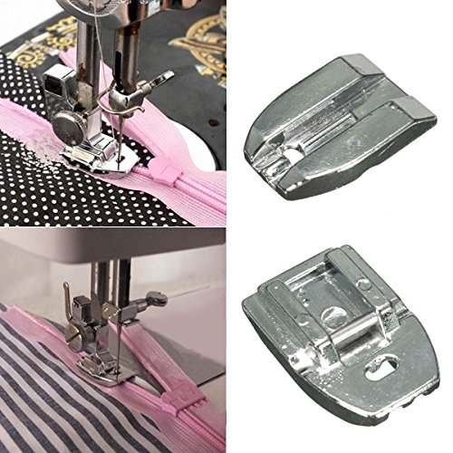 [Free Shipping] Invisible Zipper Presser Foot Sewing Machine Presser Foot Sewing Tool // Coser pie herramienta de coser pie de la máquina prensatelas prensatelas cremallera invisible - Thumbnail 5