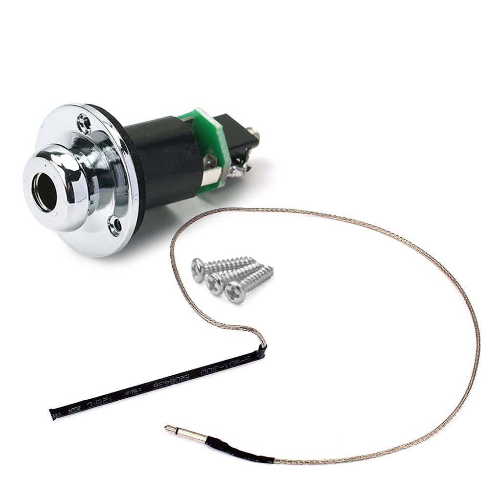 Alnicov Rod Piezo & Endpin Jack Harness for Acoustic Guitar Parts-No Soldering Required