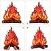 Boao 3 Sets Fake Fire Fake Flame Prop Camping Decoration 3D Cardboard Campfire Centerpiece Artificial Flames Campfire Party Decoration for Camp Bachelorette Party Supplies(Red Orange)