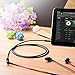 KINPS Audio Auxiliary Extension Audio Cable 3.5mm Stereo Jack Male to Female, Jack Cord for Phones, Headphones, Speakers, Tablets, PCs, MP3 Players and More (3ft/1m, TPE-Jet Black)