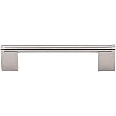 Top Knobs M1042 Bar Pulls Collection 5-1/16" Princetonian Bar Pull, Brushed Satin Nickel
