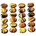SUNYIK Tiger's Eye Oval Cabochons CAB Flatback for Jewelry Making,18x25mm,Set of 10