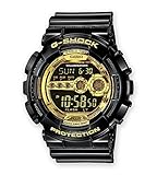 Men's Black Resin G-Shock Digital Strap Gold Tone