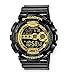 Men's Black Resin G-Shock Digital Strap Gold Tone
