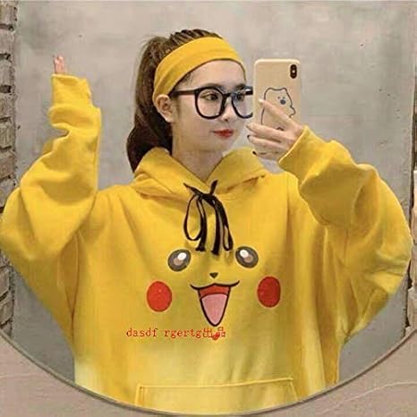 Amazon Co Jp ポケモン パーカー 韓国 オーバーサイズ ピカチュウ かわいい 春 ホビー