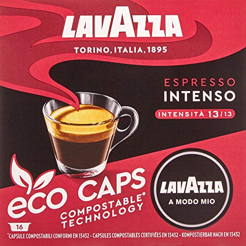 Lavazza A Modo Mio Eco Kaffeekapseln - Espresso Intenso - kompostierbar - 6 x 16 Kapseln - 6er Pack (6 x 120g) – Bild 4