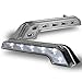 AKKON - For Pair of Clear L-Shape Benz Style 6000K DRL Daytime Running Light Driving Bumpeer Fog Light