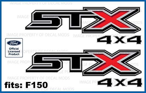 Amazon Com Decal Mods Stx 4x4 Decals Stickers For Ford F150 15 F Set Of 2 Officially Licensed Kitchen Dining