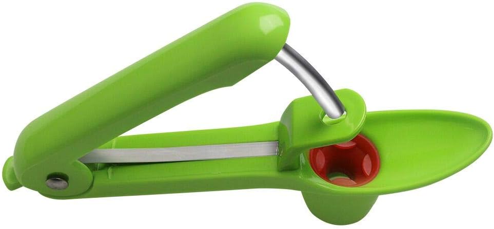 Mystery Cherry Pitter Stoner, Olive Stone Remover, Quality Cherry pitting with Splatter Guard Design Kitchen Gadget (Green)
