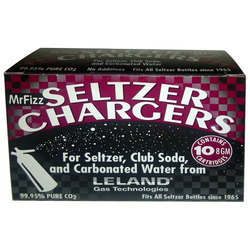 Leland Mr. Fizz CO2 Soda Siphon Chargers, 10 Count