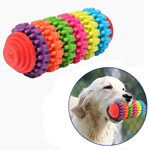 Colorful Rubber Pet Dog Puppy Dental Teething Healthy Teeth Gums Chew Toy Mchoice