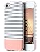 ULAK iPod Touch 7 Case, iPod 6 Case, Clear Case Slim Fit Anti-Scratch Flexible Soft TPU Bumper Hybrid Shockproof Protective Case for Apple iPod Touch 5 / 6th / 7th Generation-Minimal Rose Gold
