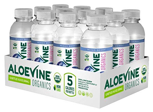 ALOEVINE, ORGANIC MIXED BERRY ALOE DRINK, 16.9 FL OZ BOTTLE
