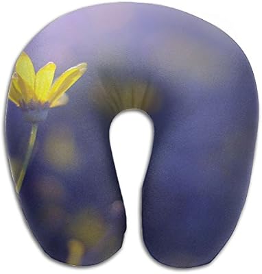 Amazon Com Kiengg Yellow Flowers U Shaped Neck Pillow Cover