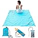 Beach Blanket Set by Rayan Deluxe: Travel Size Picnic Blanket with Matching Accessories; Waterproof and Sand Resistant Outdoor Pocket Blanket with Stakes; Summer Cruise Ship Accessory